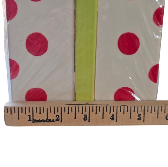 Red Polka Dot Christmas Present Cookie Jar - Picture 4 of 8